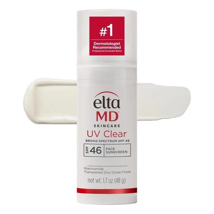 EltaMD UV Clear Broad-Spectrum SPF 46 face sunscreen, untinted, 1.7 oz pump bottle